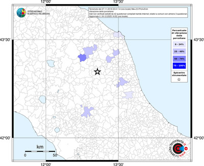 Mappa territorio comunale con almeno 3 questionari