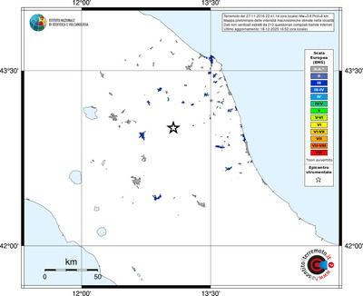 Mappa EMS - territori località