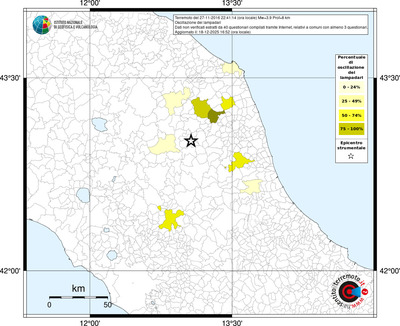 Mappa territorio comunale con almeno 3 questionari