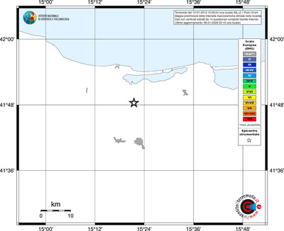 Mappa EMS - territori località