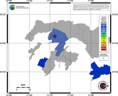 Mappa MCS - territori comuni
