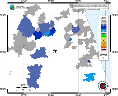 Mappa MCS - territori comuni
