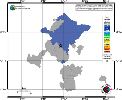 Mappa MCS - territori comuni