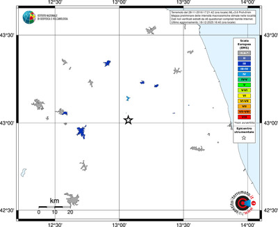 Mappa EMS - territori località