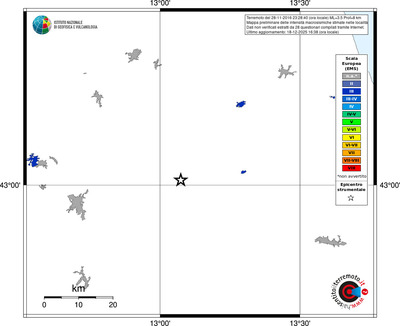 Mappa EMS - territori località