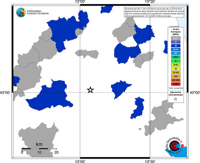 Mappa EMS - territori comuni