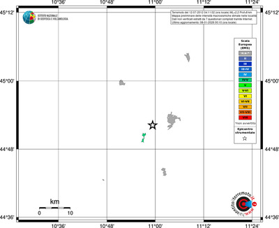 Mappa EMS - territori località