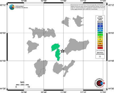 Mappa EMS - territori comuni