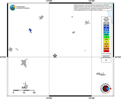 Mappa MCS - territori località