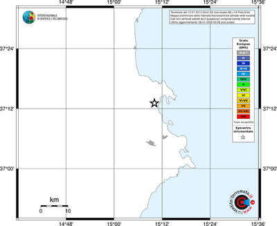 Mappa EMS - territori località