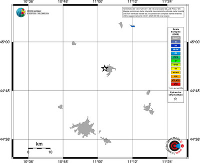 Mappa EMS - territori località