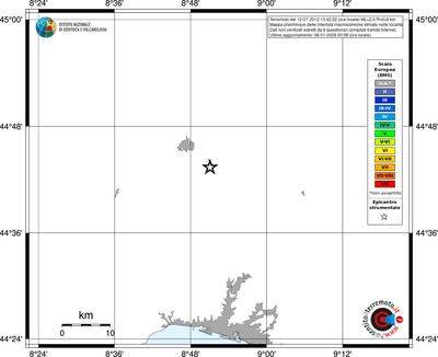 Mappa EMS - territori località