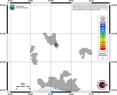 Mappa EMS - territori comuni