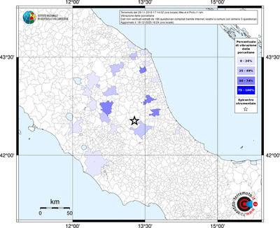 Mappa territorio comunale con almeno 3 questionari