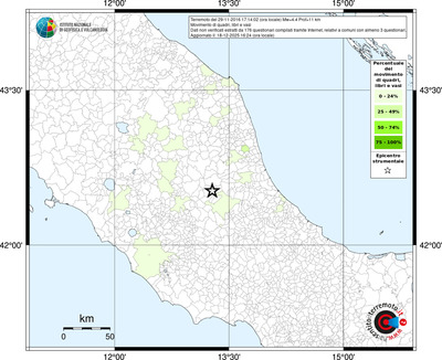 Mappa territorio comunale con almeno 3 questionari