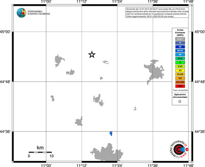 Mappa EMS - territori località