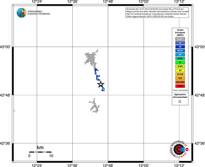 Mappa EMS - territori località