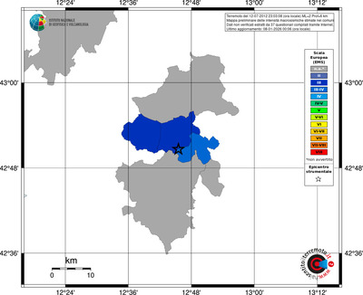 Mappa EMS - territori comuni