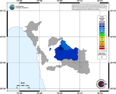Mappa EMS - territori comuni
