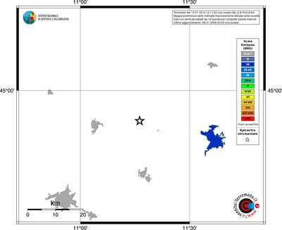 Mappa EMS - territori località