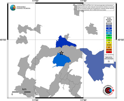 Mappa EMS - territori comuni