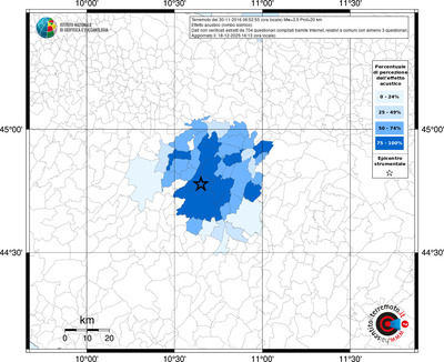 Mappa territorio comunale con almeno 3 questionari