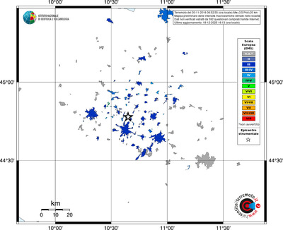 Mappa EMS - territori località
