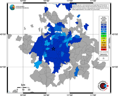 Mappa EMS - territori comuni