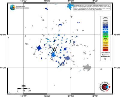 Mappa MCS - territori località