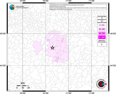Mappa territorio comunale con almeno 3 questionari