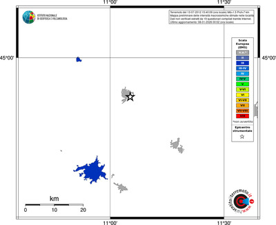 Mappa EMS - territori località