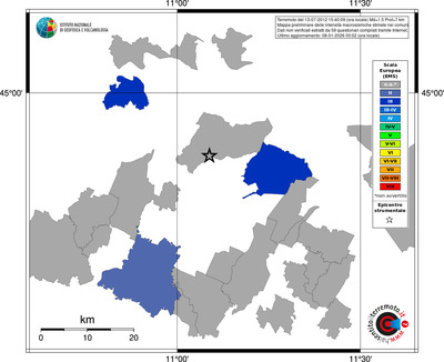 Mappa EMS - territori comuni
