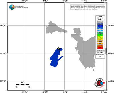 Mappa EMS - territori comuni