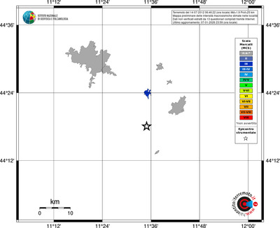 Mappa MCS - territori località