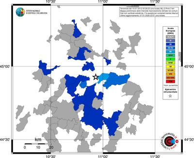 Mappa EMS - territori comuni