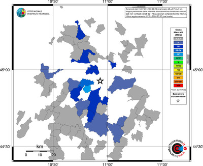 Mappa MCS - territori comuni