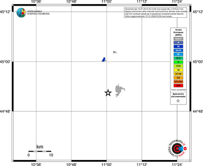 Mappa EMS - territori località