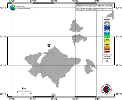 Mappa EMS - territori comuni