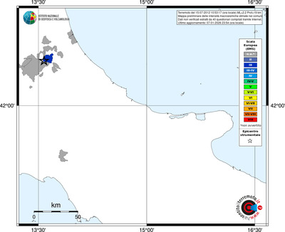 Mappa EMS - territori comuni