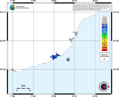 Mappa EMS - territori località