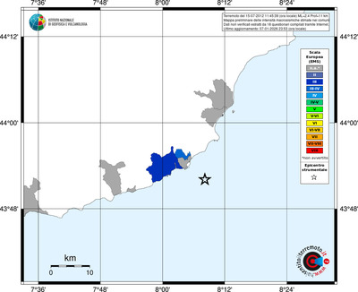 Mappa EMS - territori comuni