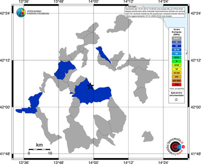 Mappa EMS - territori comuni