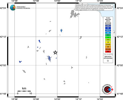Mappa MCS - territori località