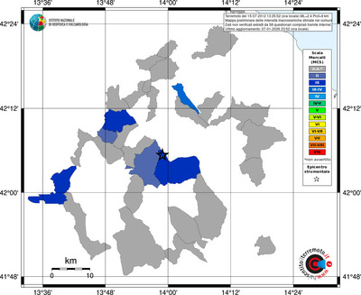 Mappa MCS - territori comuni
