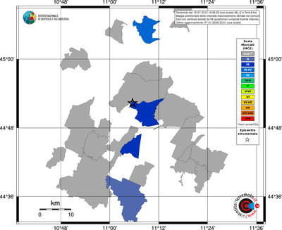 Mappa MCS - territori comuni