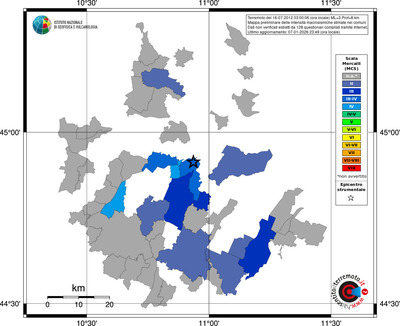 Mappa MCS - territori comuni