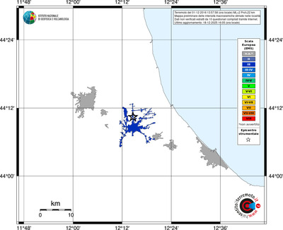 Mappa EMS - territori località