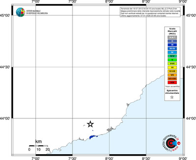 Mappa MCS - territori località