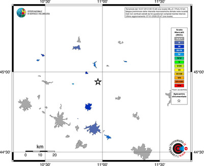 Mappa MCS - territori località