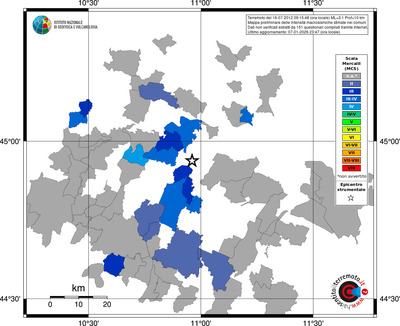 Mappa MCS - territori comuni